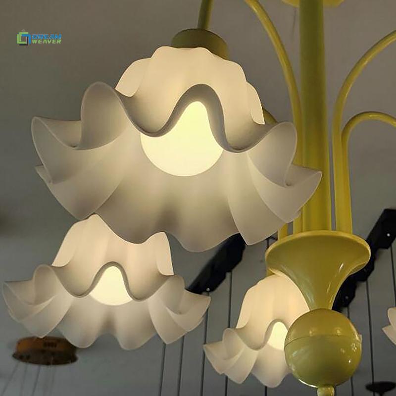 【 Dream Weaver 】 E27 Acrylic Bell Orchid Lampshade Phụ kiện đèn treo Phụ kiện bàn DIY Wall Night Res