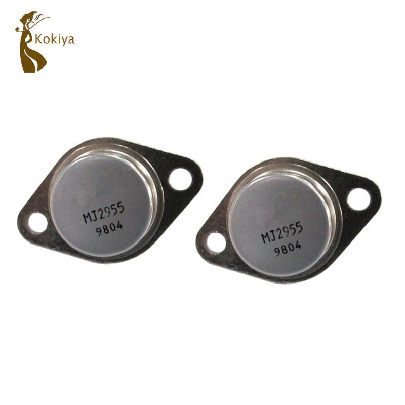 2 chiếc 2N2955 PNP Transistor Power Triode 100V 15A Chất bán dẫn riêng biệt Màu xám