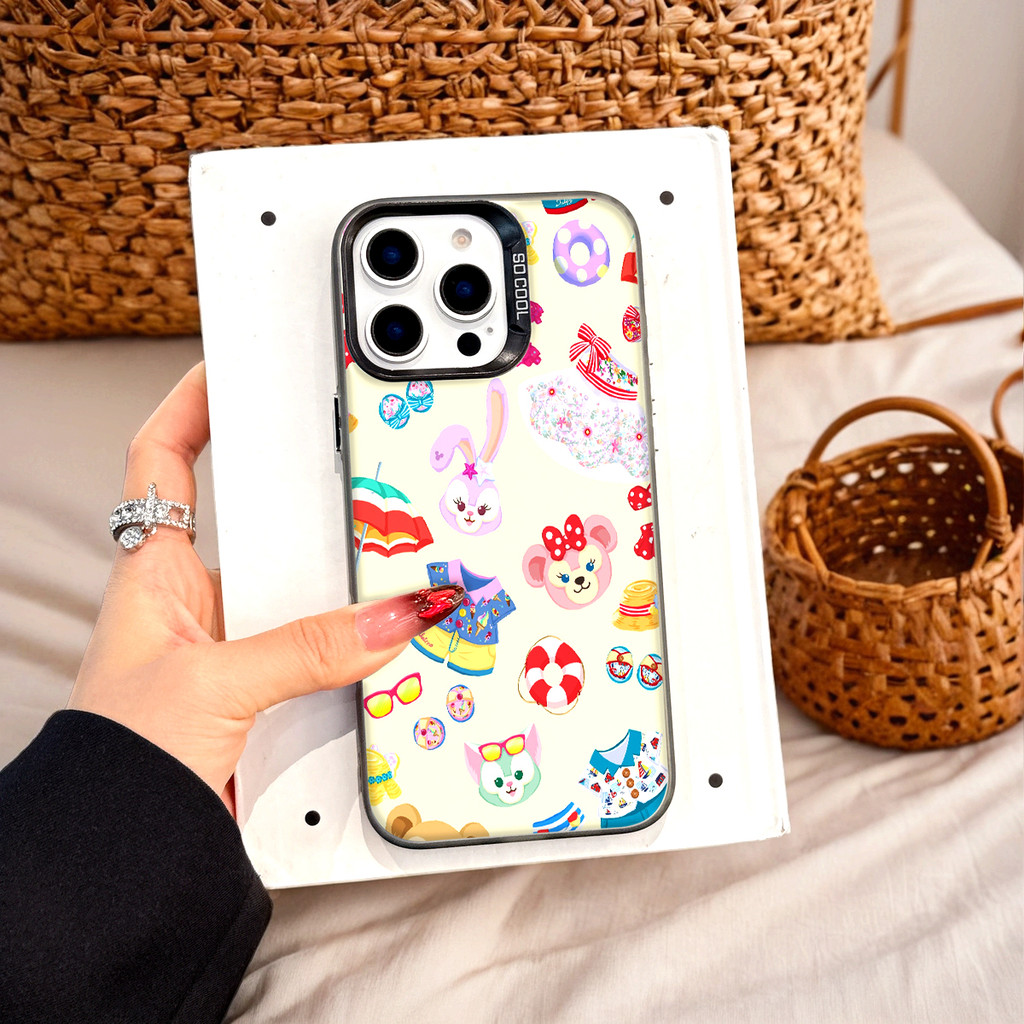 Ốp Lưng Iphone Phim hoạt hình thời trang Cho Iphone 7 xs xr 11 12 13 14 15 16 Pro Max Plus Duffy and