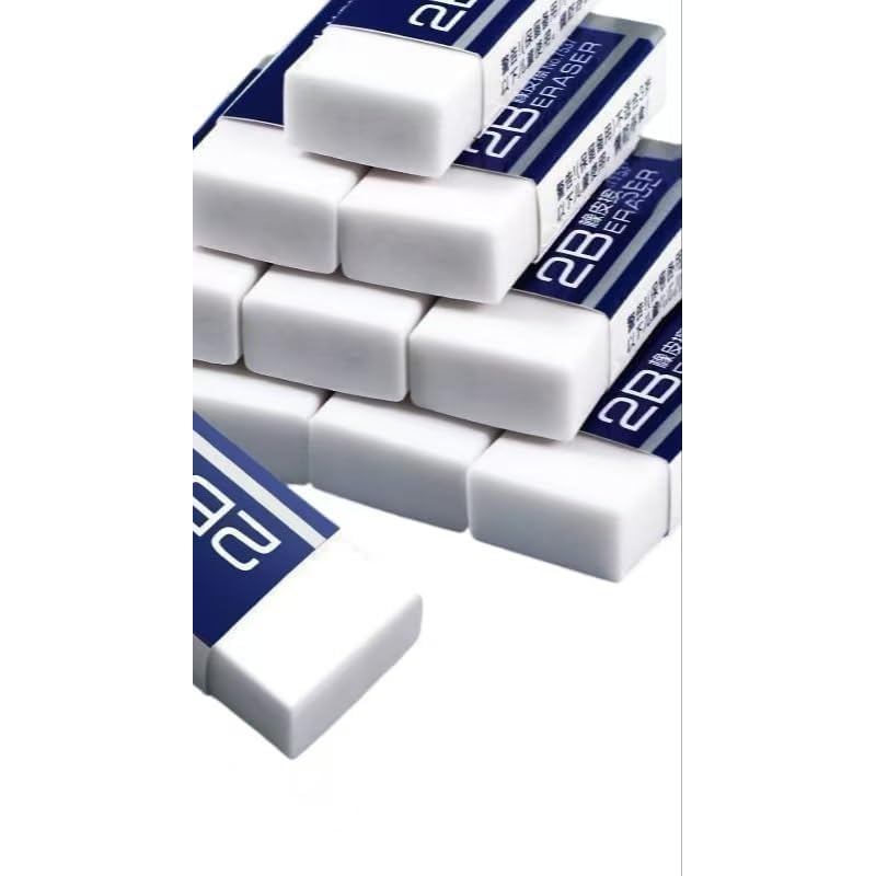 10 Pack White Eraser, Clean, Batch Art Eraser for Drawing and Sketching, Eraser for Children's prize