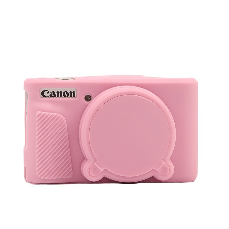 Ốp lưng máy ảnh da giáp silicon cho máy ảnh Canon SX730 SX740HS
