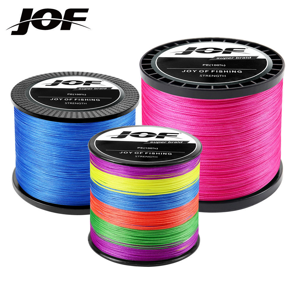 JOF 500M Dây Câu Bện Nhiều Màu, Dây PE, Nhiều Kích Cỡ