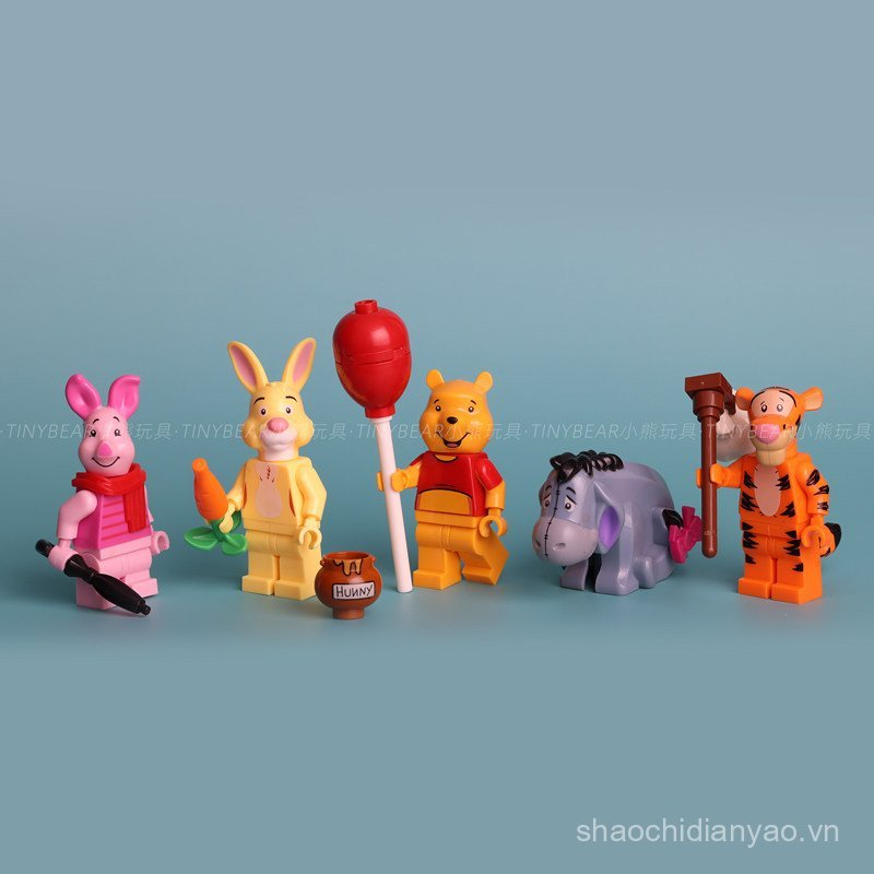 Sản phẩm mới Câu đố nội địa Pooh Khối xây dựng Nhà cây Tigger Little Pink Piglet Thỏ nhỏ màu vàng Ru