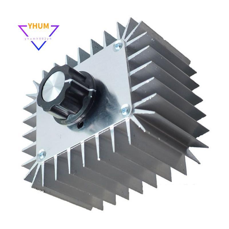 AC 220V 5000W SCR Bộ điều chỉnh điện áp Bộ điều khiển tốc độ động cơ Đèn làm mờ mờ Bộ điều chỉnh tốc