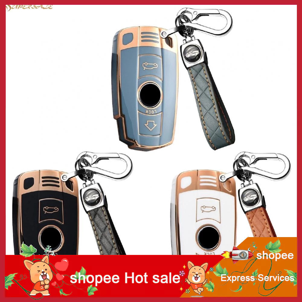 [AMP] Teh Key Case Auto Key Cover Case cho BMW 1 3 5 Series cho E90 E92 E93 X6 Z4 E90