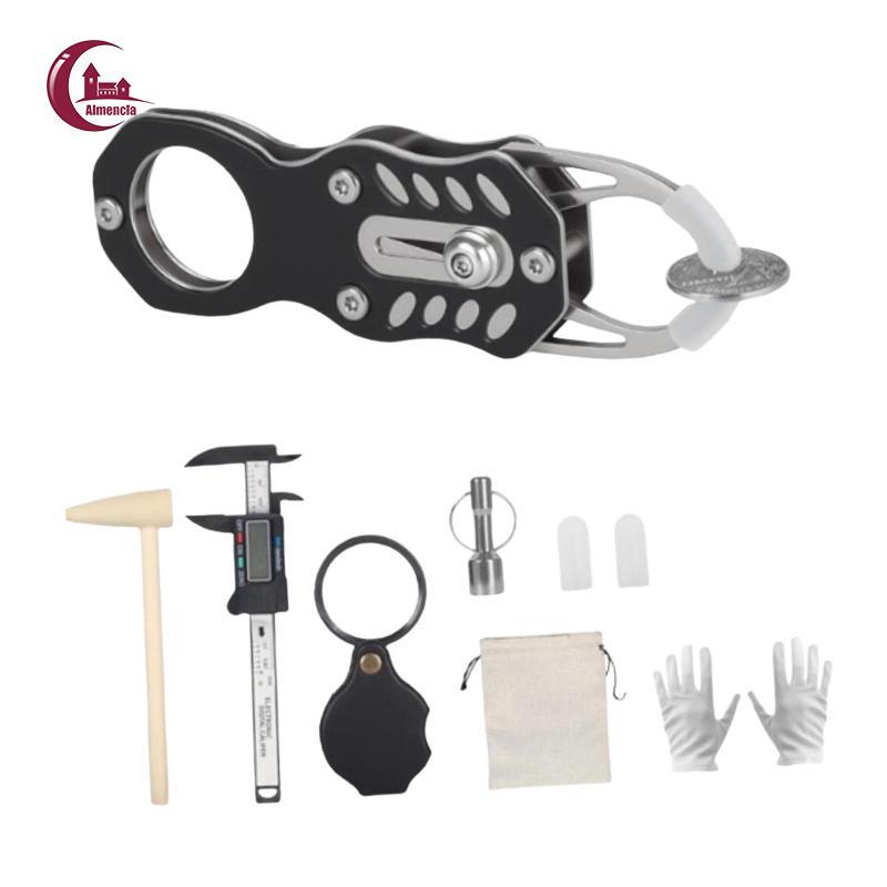 Almencla Pocket Coin Ping pinger Test Kit, Công cụ kiểm tra cộng hưởng thay đổi vàng và bạc di động 