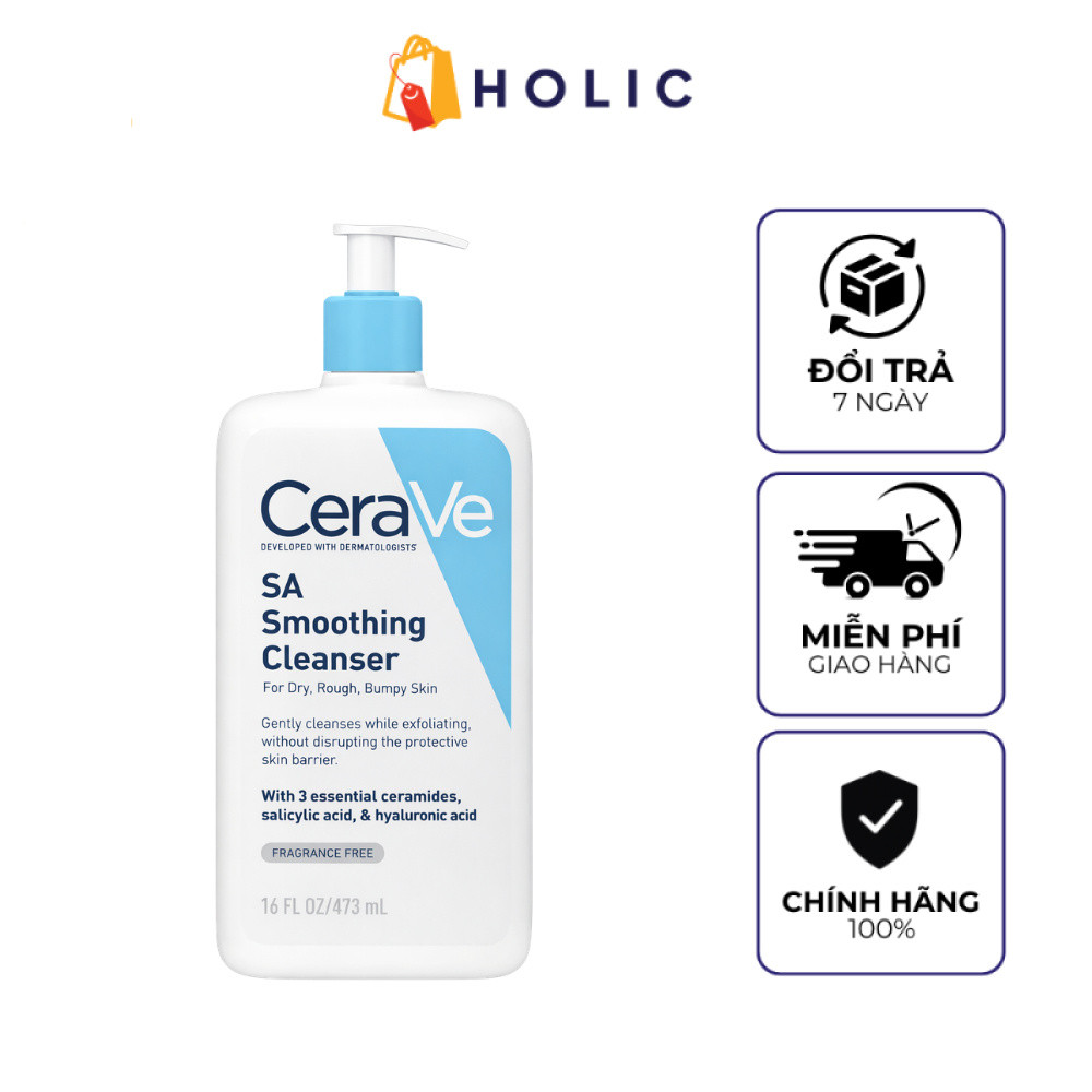 Sữa Rửa Mặt CeraVe SA Smoothing Cleanser 473mL