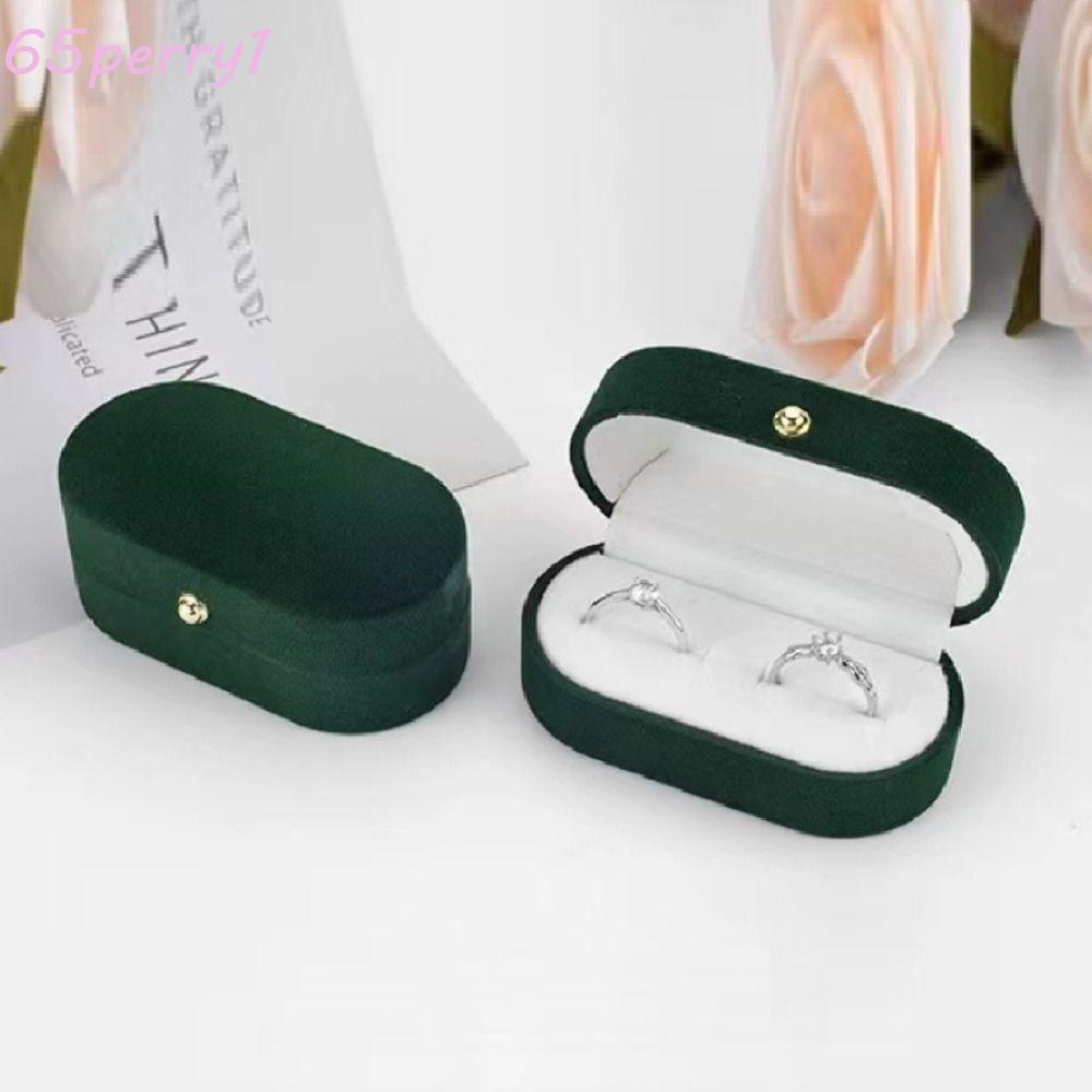 Hộp đựng nhẫn đeo tay PERRY1, Hộp đựng nhẫn đính hôn bằng nhung, Hộp đựng nhẫn chống bụi cổ điển Màn