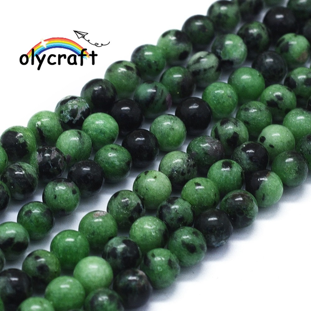 Hạt Dây Tròn 6mm Lỗ 1mm - Khoảng 60-63 Hạt/Dây - Dài 15 Inches (38cm)