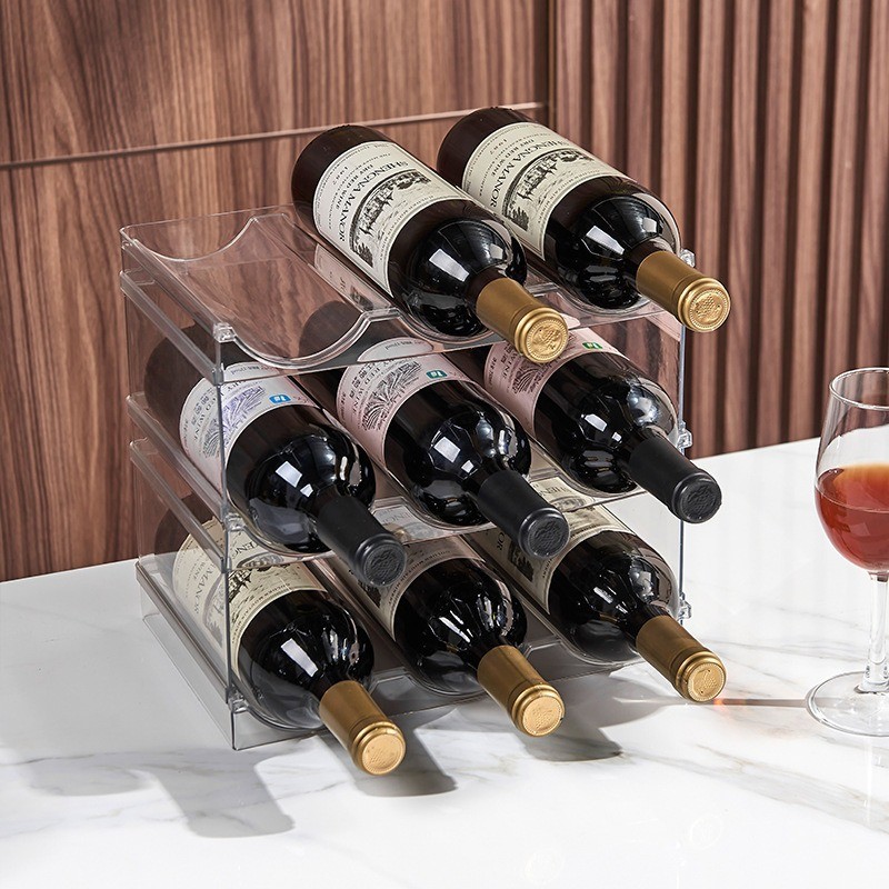 Đồ trang trí nhiều lớp Giá đựng chai rượu Tủ rượu Giá trưng bày rượu vang Giá đựng rượu dày Phong cá
