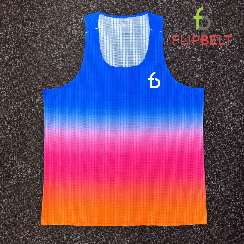 Seamless Adhesive Vest Men's and Women's Track and Field Running Breathable Marathon T-shirt ObDW