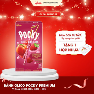  Bánh que Pocky Premium Trái Cây Nghiền Vị Sữa Chua Dâu Đào 38g 