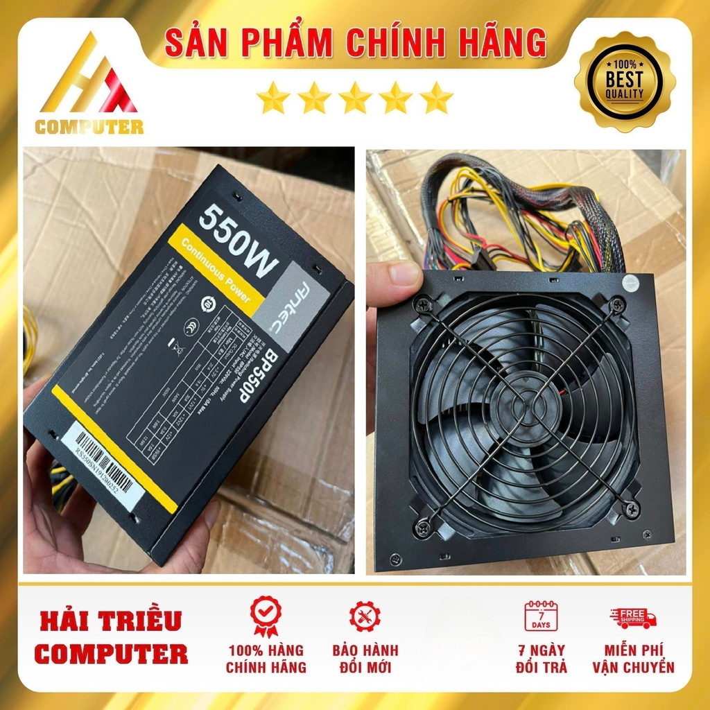 Nguồn antec 550w BP550 Cũ Còn Bảo Hành dài Đẹp