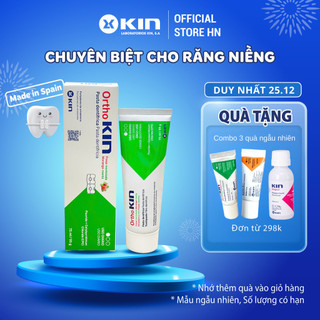  Kem Đánh Răng Ortho Kin Cho Răng Niềng Chỉnh Nha Sạch Mảng Bám Ngừa Sâu Răng Hôi Miệng 75ml 