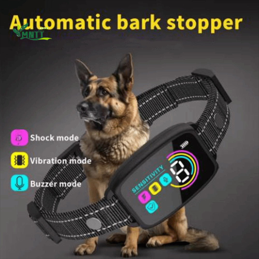 MNTT Dog Barking Collar Điều khiển vỏ cây di động thông minh