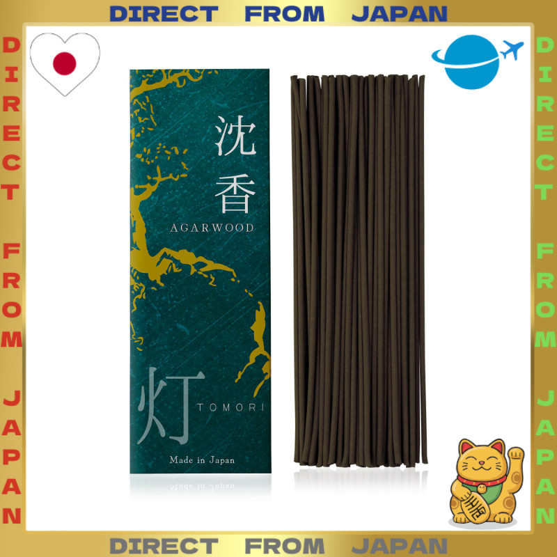 【DIRECT FROM JAPAN】[Aromatic, dignified scent evoking an ancient temple] Incense Agarwood sticks, ab