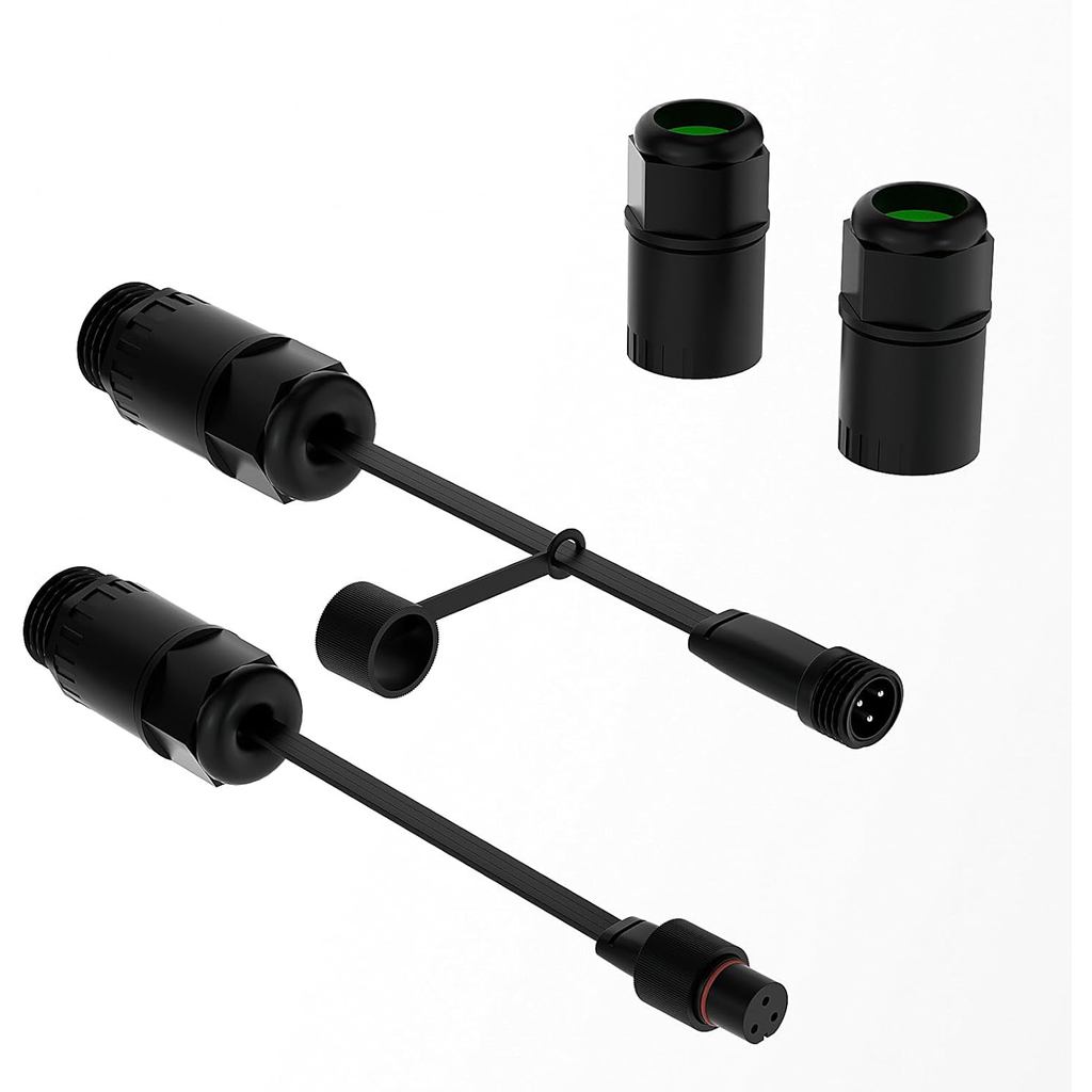 2 Gói Đầu Nối Chống Thấm Nước Cho Đèn Ngoài Trời Thường Trực Govee Tương Thích Với Govee H705A H705B