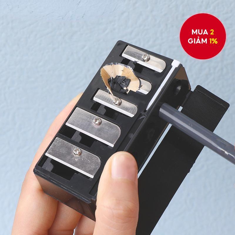 Máy gọt bút chì đôi mới | Gọt chì kẻ mắt đôi | Tiện lợi | Công cụ thiết yếu | Gọt sắc | Dễ vệ sinh |