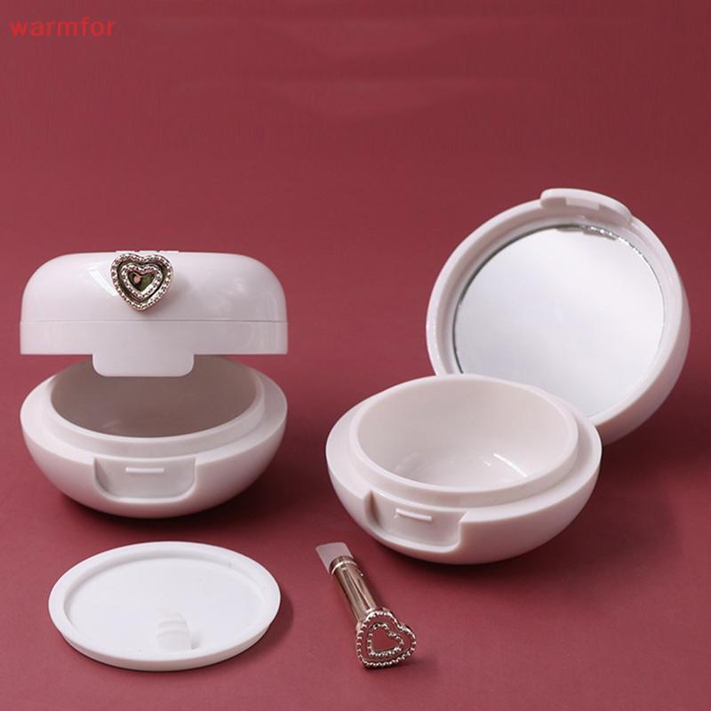 (warmfor) 1 Cái 20g Trắng Lip Film Chai Lip Film Box có cọ Son dưỡng môi Chai rỗng