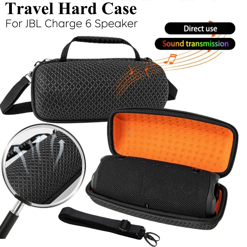 Hộp đựng đồ cho JBL Charge 6 Loa Túi thấm âm thanh cho JBL Charge6 Túi đựng cứng du lịch ngoài trời 