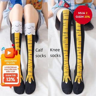  Vớ chân gà ngộ nghĩnh - Lấy cảm hứng từ người nổi tiếng  Zhao Lusi & Yang Di Style  Tất dài mới lạ dành cho nữ và nam giới 