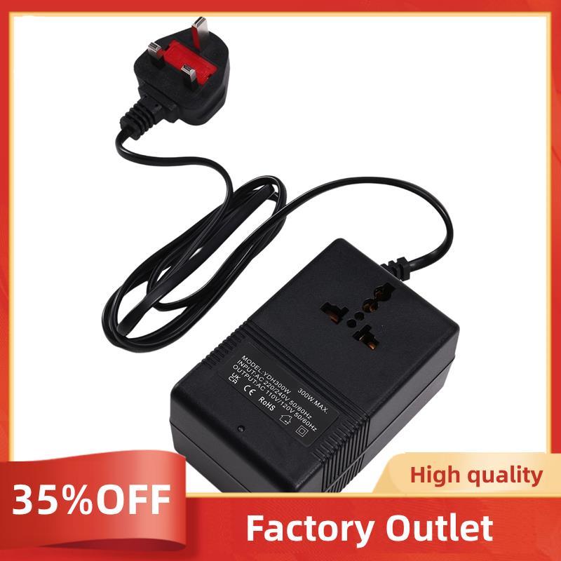 Biến áp chuyển đổi điện áp du lịch nhỏ gọn 300W, bước xuống và bước lên, 220V sang 110V và 110V sang