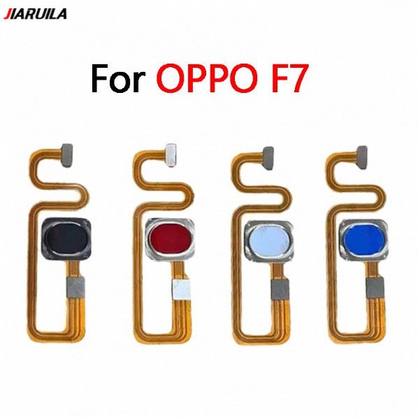 Mới Cho OPPO F7 Nút Home Cảm Biến Vân Tay Flex Với Nút Phím Nguồn Cáp Mềm