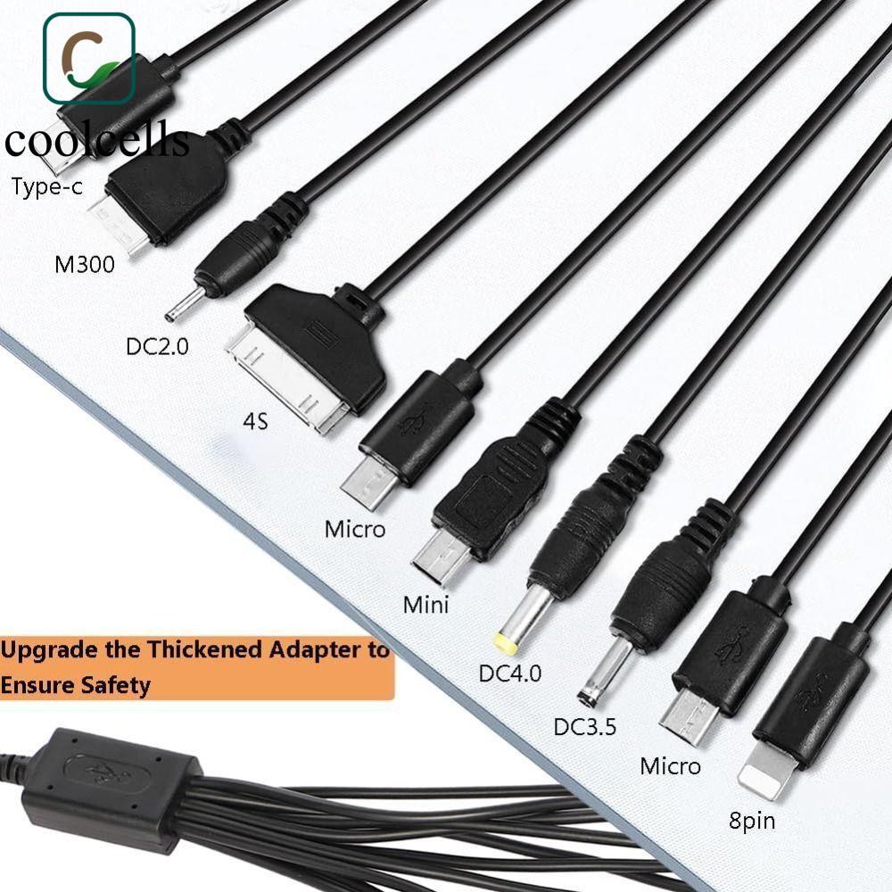 Cáp Sạc Đa Năng COOLCELLS, Nhiều Giao Diện Với 10 Cổng Cáp Sạc Đa Năng 10 Trong 1, Cáp Sạc Đa Năng 1