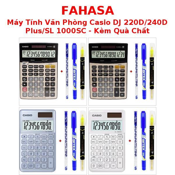 Máy Tính Văn Phòng Casio DJ 220D/240D Plus/SL 1000SC - Kèm Quà Chất