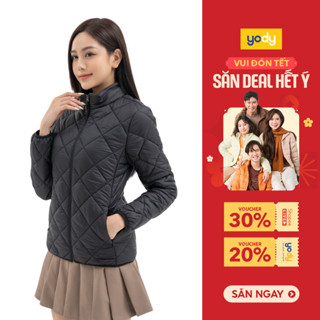  Áo phao nữ trần trám áo Yody siêu ấm may twill siêu gọn siêu thoải mái TRA - PHN6040 