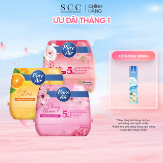  Combo 3 Sáp thơm khử mùi Pure Air hương lavender cam chanh hoa anh đào hoa hồng 180g 