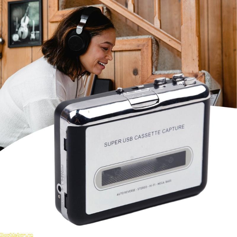 Doublebuy Di Động Cassette Tape Player Cassette Tape MP3 Converter Sang PC Radio Cassette Player Rec