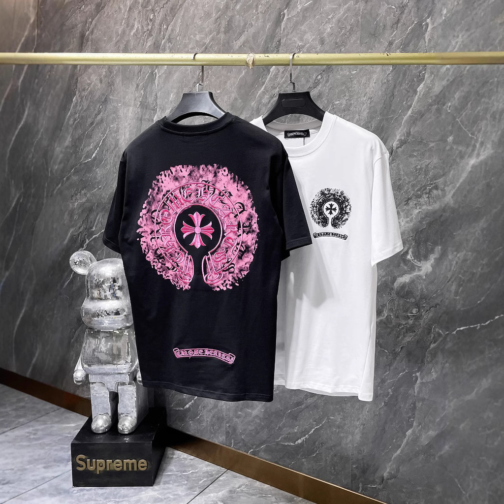 Áo thun ngắn tay thêu mực Chrome Hearts Chrome Hearts