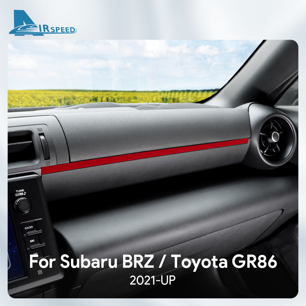 Dành Cho Subaru BRZ Toyota GR86 2021-2025 Hành Khách Bên Viền Dải Da Lộn Nội Thất Viền Phụ Kiện Ô Tô