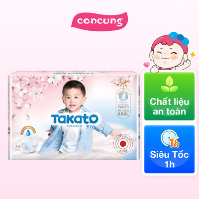 Combo 3 Tã quần Takato siêu mềm mại (XXXL, 35 miếng)