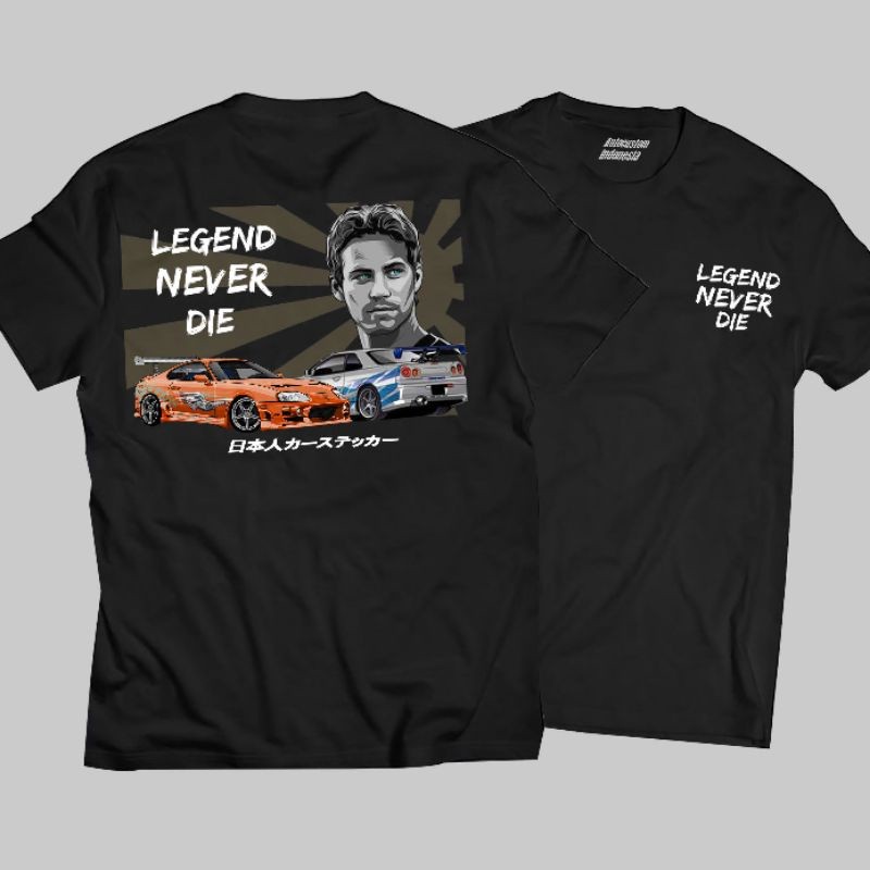 Legend Never Die-brian O 'conner-toyota Supra-nissan Skyline Gtrt-tshirt Jersey