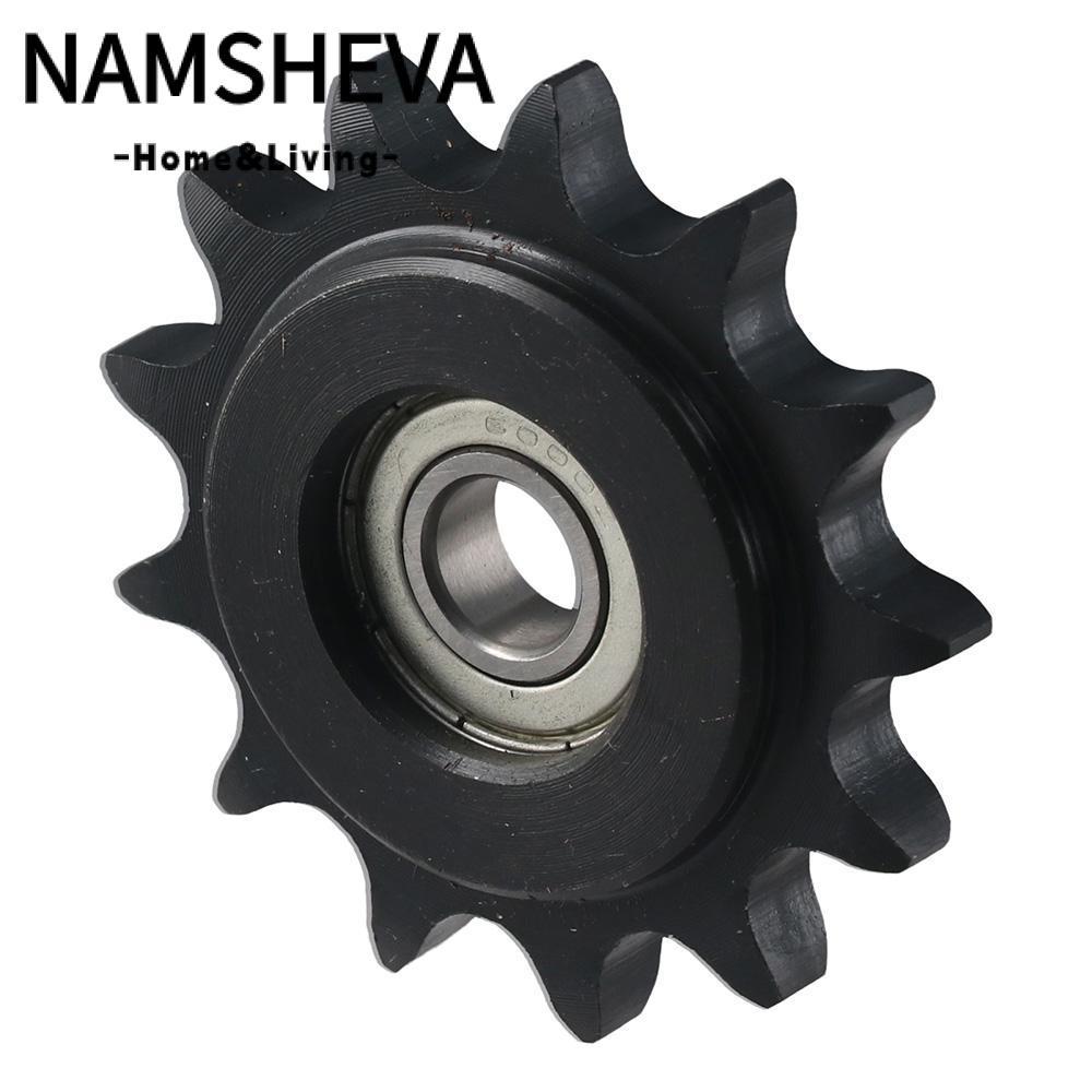 NAMSHEVA Convex Idler Gear, C45 Thép Carbon 10mm Bore 1 / 2 "Pitch Chain Idler Bánh Xích, với Chèn 1