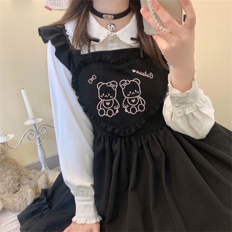 Little Red Book Style [Bản gốc] Original JSK Soft Girl Gothic One-Piece Strap Dress Girl Dress Summe