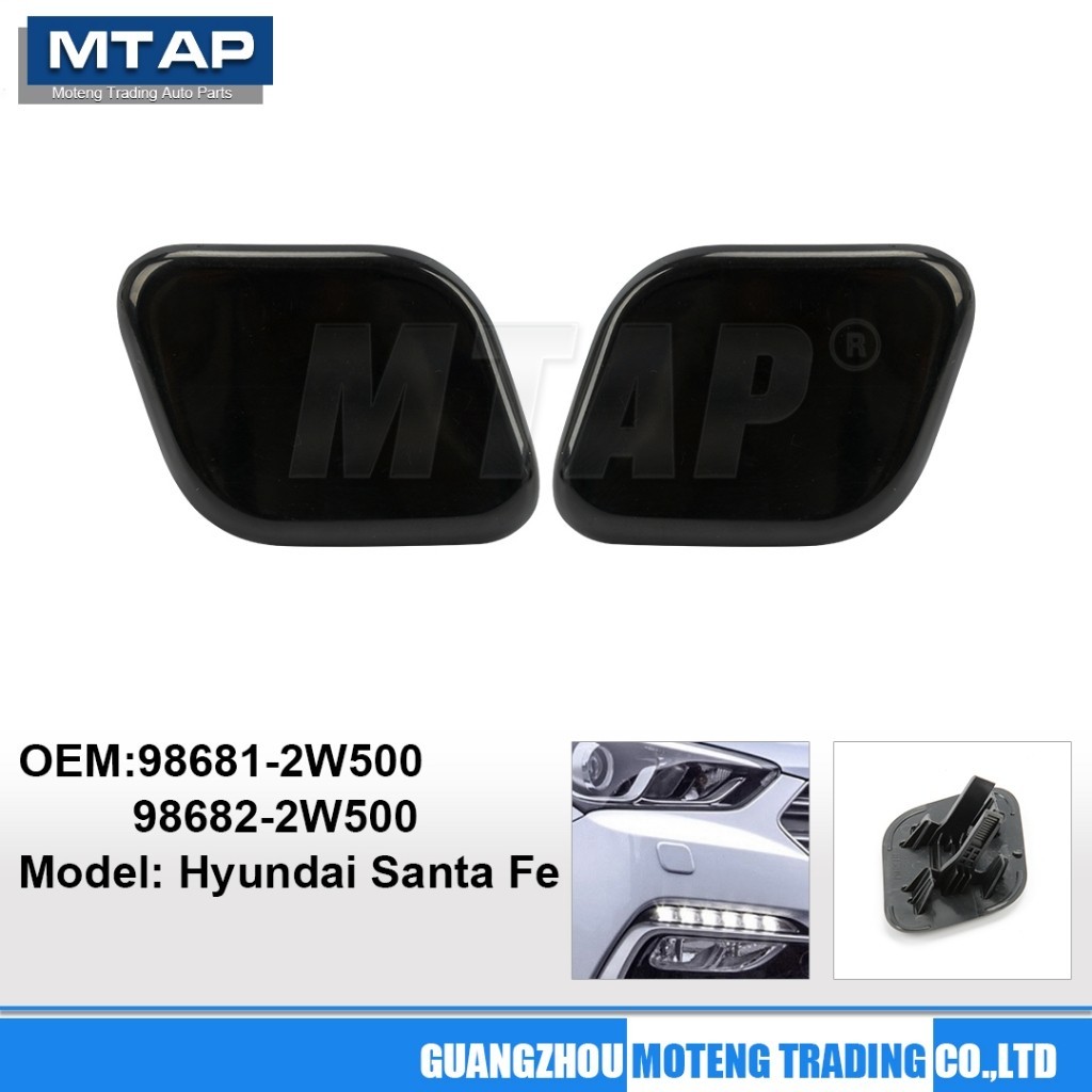 Đèn Pha Máy Giặt Vòi Phun Dành Cho Xe Hyundai Santa Fe DM 2016 2017 2018 Máy Giặt Không Sơn Phản Lực
