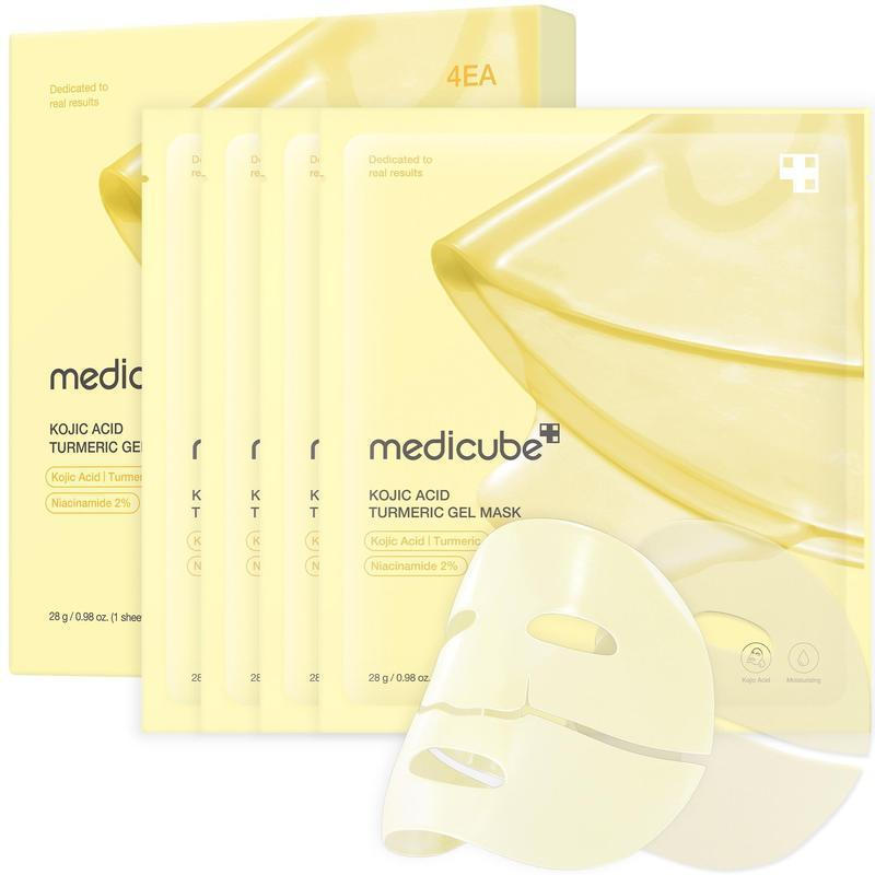 [medicube Oficial] Mascarilla en Gel de Ácido Kójico y Cúrcuma (4 unidades) |   Mascarilla de Gelati