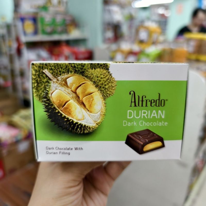 Malaysia Nhập Khẩu Eve Alfredo Dâu Sữa Sôcôla Bạc Hà sầu riêng Sôcôla đen 60g4.11v