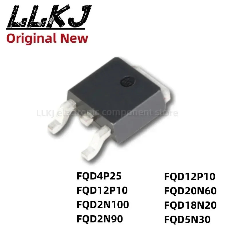 5 Chiếc FQD4P25 FQD12P10 FQD2N100 FQD2N90 FQD12P10 FQD20N60 FQD18N20 FQD5N30 TO252 Hiệu Ứng Trường T