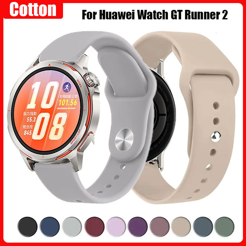 Dây đeo silicon cho Huawei Watch GT Runner 2 Vòng đeo tay cho Huawei Watch GT6 pro 46mm GT6 / GT5 / 