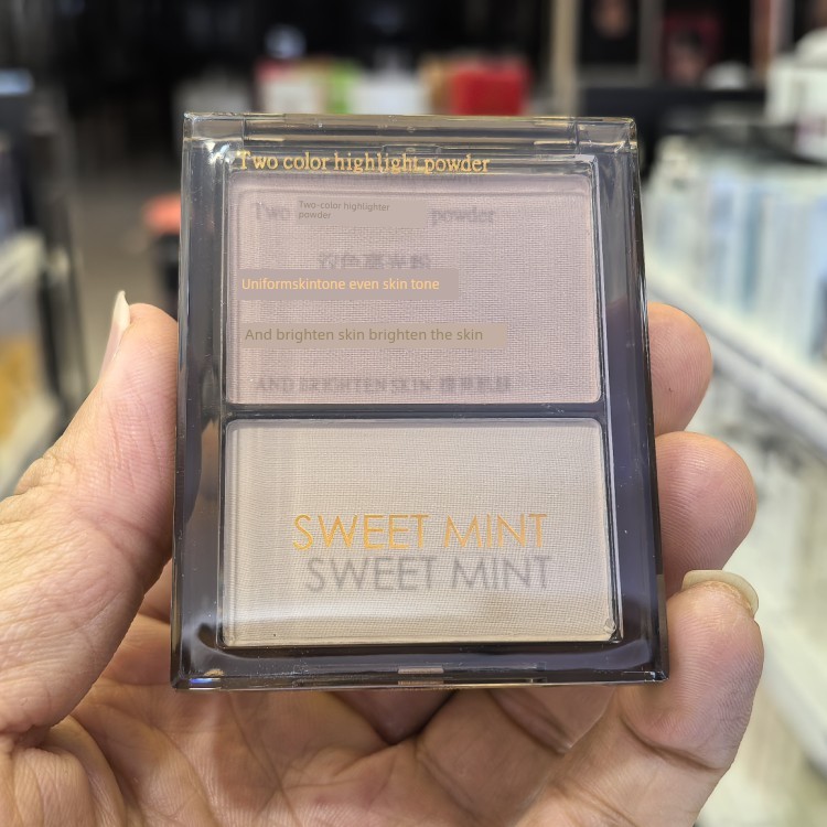 bắt sáng highlight highlight bắt sáng Bột đường viền có độ bóng cao hai màu SWEETMINT