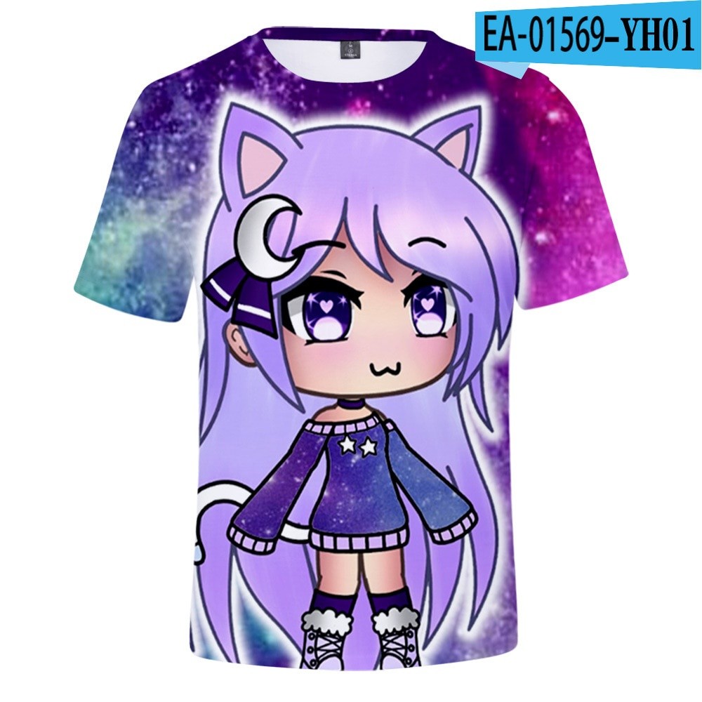 TA1 Bé Trai Trò Chơi Gacha Cuộc Sống Áo Thun Ít Ác Mộng Áo Thun Người Lớn Kid T Gacha Life Tee