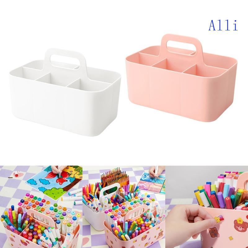 Alli Desktop Stationary Organizer 5 ngăn Marker Organizer Caddies có tay cầm