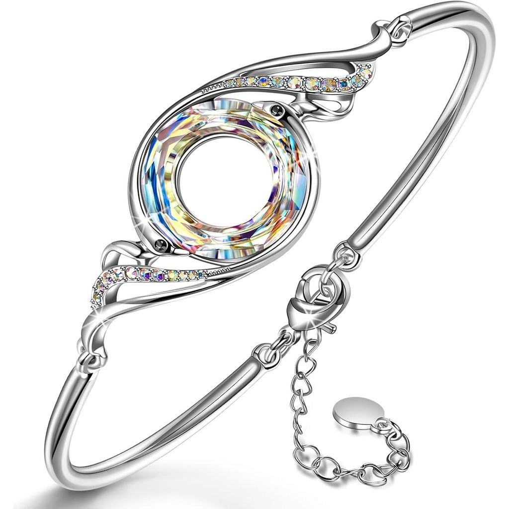 Vòng tay Phoenix Kate Lynn "Rise From the Ashes" made from Austrian crystal, adjustable for women, p