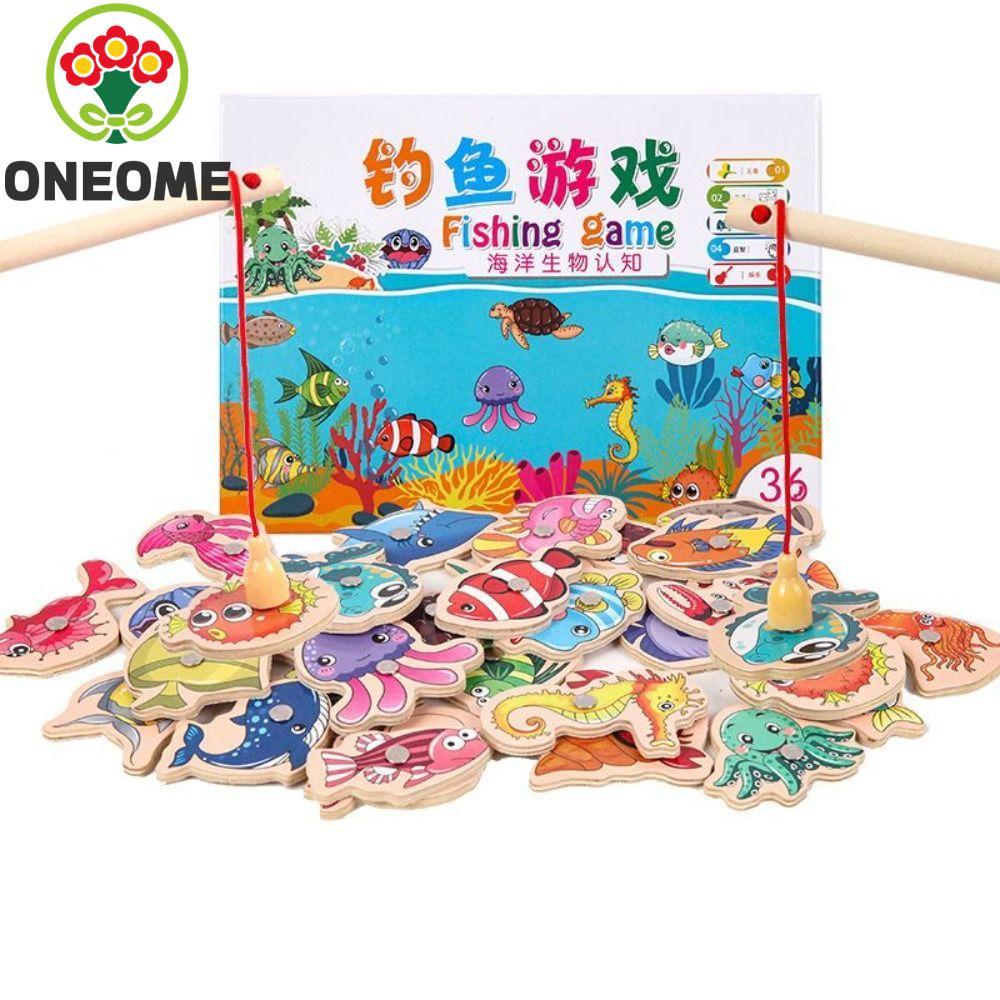 ONEOME Nhận Thức Trò Chơi Cá, Đồ Chơi Câu Cá Cần Câu Bộ Chơi Câu Cá, Đồ Chơi Câu Cá Đại Dương Câu Cá