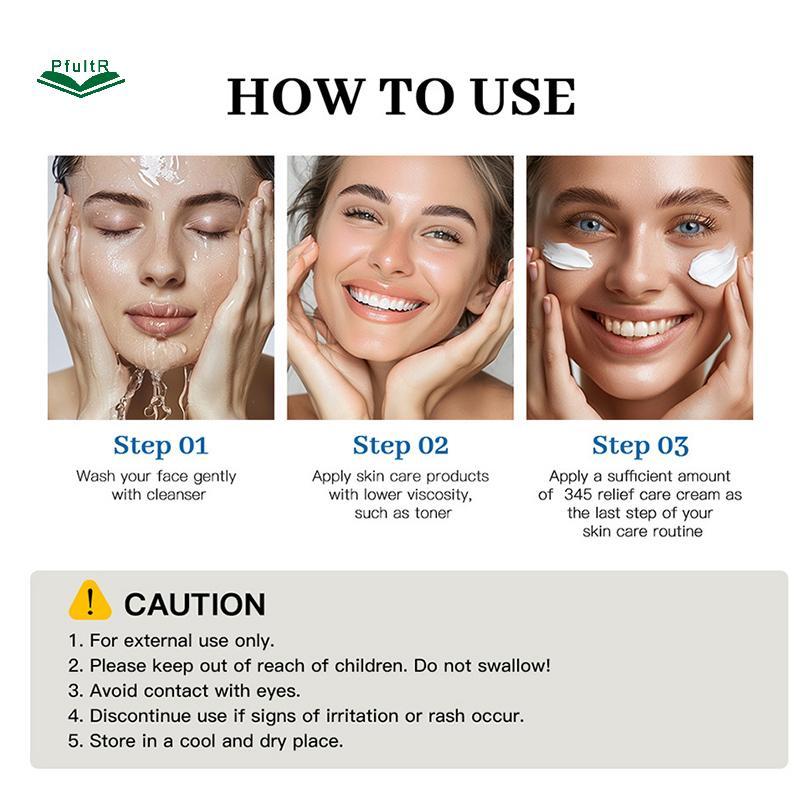 Kem dưỡng ẩm PfultR 345 Kem dưỡng ẩm cho da Chăm sóc làm dịu da.