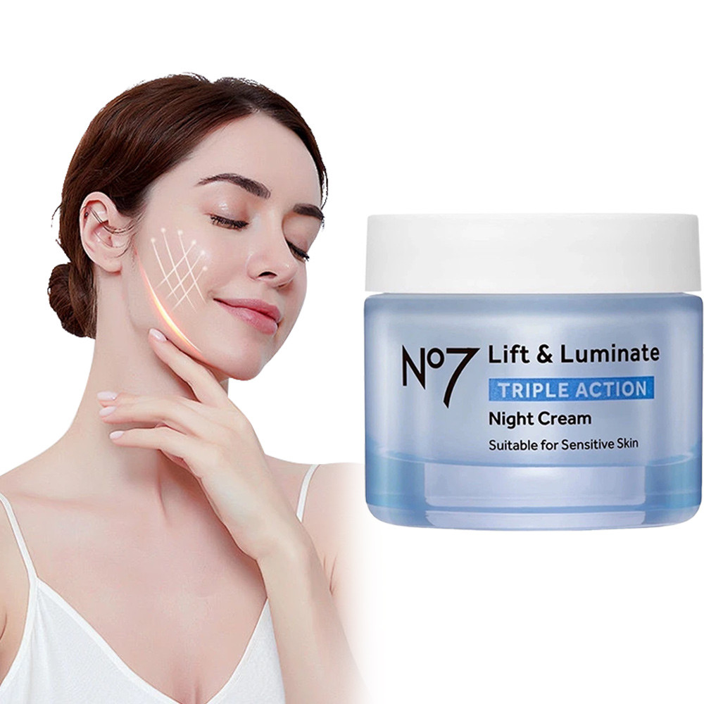 No7 Number Seven Lift & Luminate Triple Action Night Cream 50 Ml